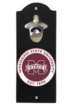 Load image into Gallery viewer, Mississippi State Bulldogs Wall Mounted Bottle Opener  Officially Licensed Collegiate Product
