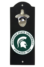 Load image into Gallery viewer, Michigan State Spartans Wall Mounted Bottle Opener  Officially Licensed Collegiate Product
