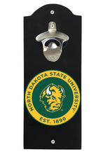 Load image into Gallery viewer, North Dakota State Bison Wall Mounted Bottle Opener Black Officially Licensed Collegiate Product Black
