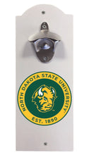 Load image into Gallery viewer, North Dakota State Bison Wall Mounted Bottle Opener  Officially Licensed Collegiate Product
