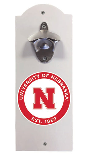 Nebraska Cornhuskers Wall Mounted Bottle Opener White Officially Licensed Collegiate Product White