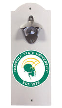 Load image into Gallery viewer, Norfolk State University Wall Mounted Bottle Opener  Officially Licensed Collegiate Product
