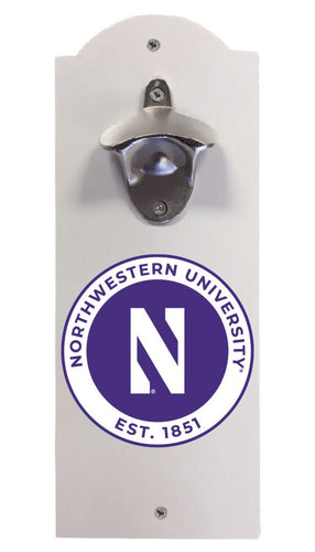 Northwestern University Wildcats Wall Mounted Bottle Opener White Officially Licensed Collegiate Product White