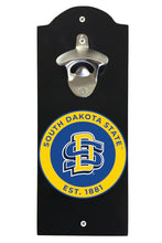 Load image into Gallery viewer, South Dakota State Jackrabbits Wall Mounted Bottle Opener Black Officially Licensed Collegiate Product Black
