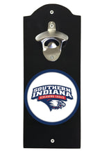 Load image into Gallery viewer, University of Southern Indiana Wall Mounted Bottle Opener  Officially Licensed Collegiate Product
