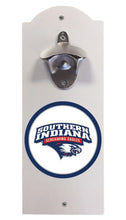 Load image into Gallery viewer, University of Southern Indiana Wall Mounted Bottle Opener White Officially Licensed Collegiate Product White
