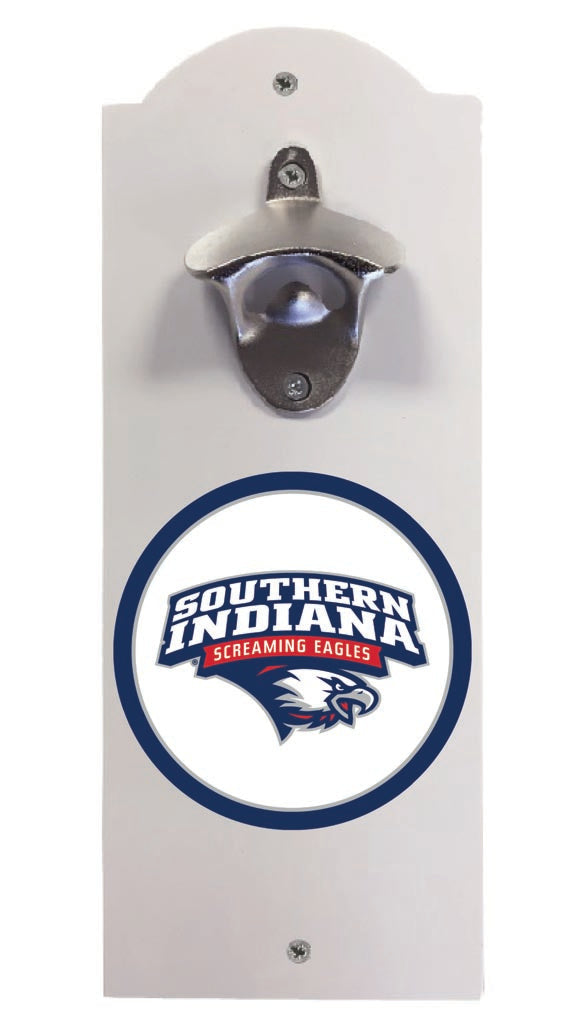 University of Southern Indiana Wall Mounted Bottle Opener White Officially Licensed Collegiate Product White