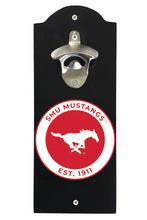 Load image into Gallery viewer, Southern Methodist University Wall Mounted Bottle Opener  Officially Licensed Collegiate Product
