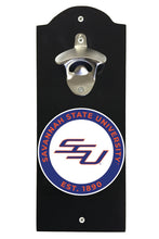 Load image into Gallery viewer, Savannah State University Wall Mounted Bottle Opener Black Officially Licensed Collegiate Product Black
