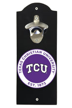 Load image into Gallery viewer, Texas Christian University Wall Mounted Bottle Opener  Officially Licensed Collegiate Product
