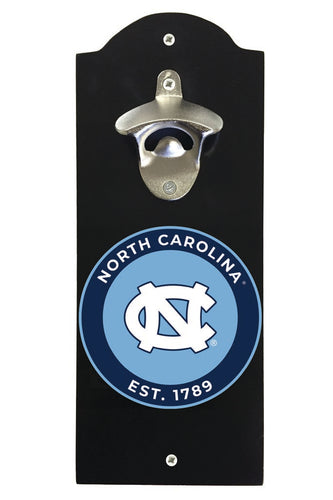 UNC Tar Heels Wall Mounted Bottle Opener Black Officially Licensed Collegiate Product Black