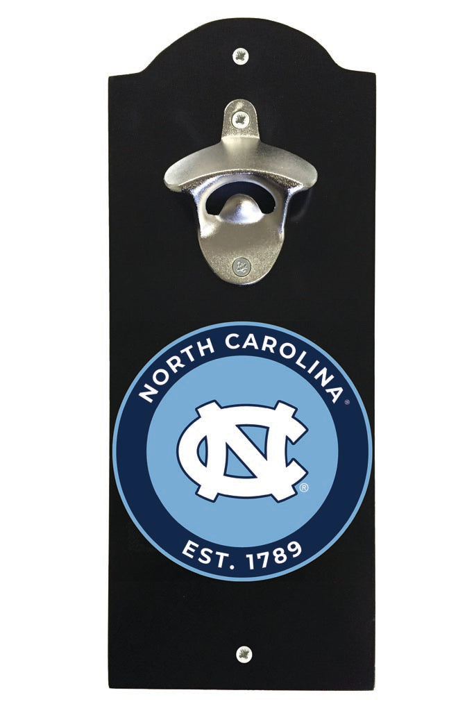 UNC Tar Heels Wall Mounted Bottle Opener Black Officially Licensed Collegiate Product Black