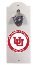 Load image into Gallery viewer, Utah Utes Wall Mounted Bottle Opener White Officially Licensed Collegiate Product White
