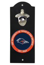 Load image into Gallery viewer, UTSA Road Runners Wall Mounted Bottle Opener Black Officially Licensed Collegiate Product Black
