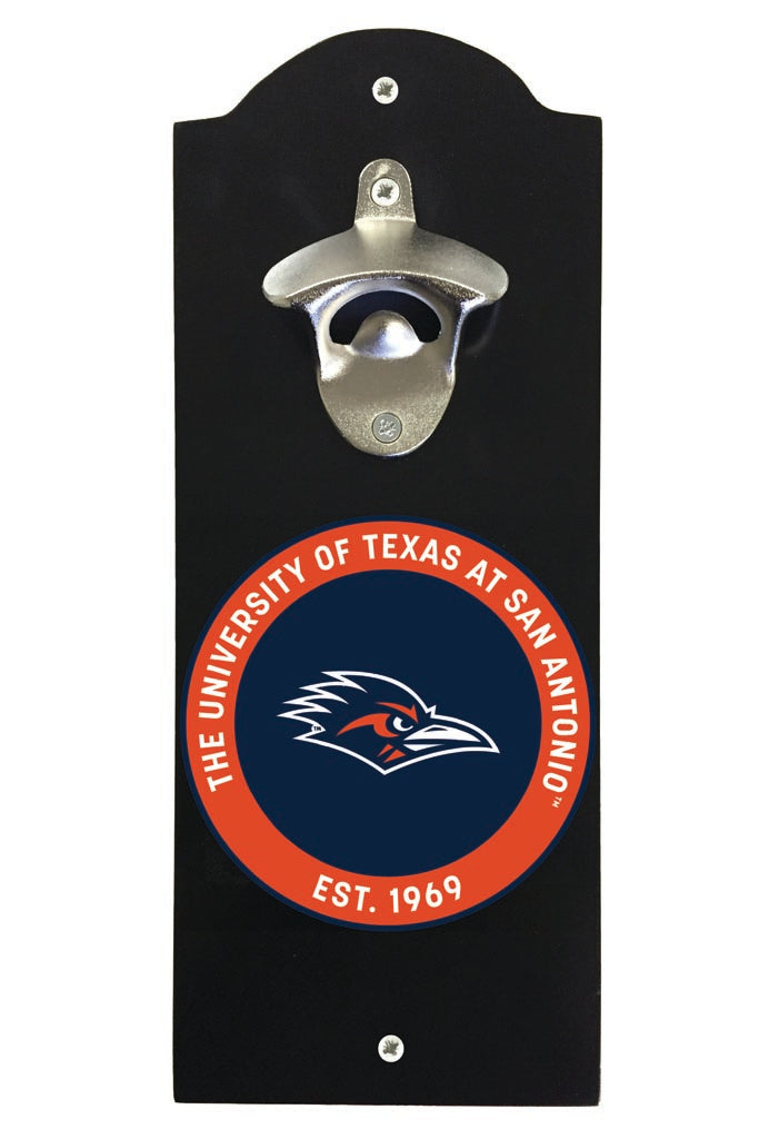 UTSA Road Runners Wall Mounted Bottle Opener Black Officially Licensed Collegiate Product Black