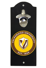 Load image into Gallery viewer, Valparaiso University Wall Mounted Bottle Opener Black Officially Licensed Collegiate Product Black
