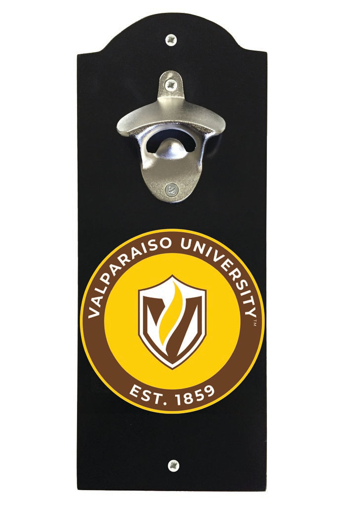 Valparaiso University Wall Mounted Bottle Opener Black Officially Licensed Collegiate Product Black