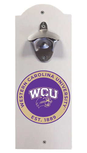 Western Carolina University Wall Mounted Bottle Opener White Officially Licensed Collegiate Product White