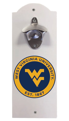 West Virginia Mountaineers Wall Mounted Bottle Opener White Officially Licensed Collegiate Product White