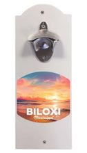 Load image into Gallery viewer, Biloxi Mississippi Design B Souvenir Wall mounted bottle opener White White
