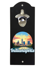 Load image into Gallery viewer, Indianapolis Indiana Design B Souvenir Wall mounted bottle opener
