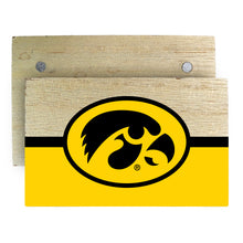 Load image into Gallery viewer, Iowa Hawkeyes Wooden 2&quot; x 3&quot; Fridge Magnet Officially Licensed Collegiate Product
