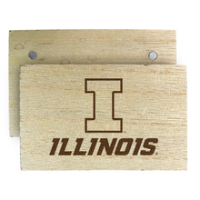 Load image into Gallery viewer, Illinois Fighting Illini Wooden 2&quot; x 3&quot; Fridge Magnet Officially Licensed Collegiate Product
