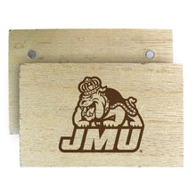 Load image into Gallery viewer, James Madison Dukes Wooden 2&quot; x 3&quot; Fridge Magnet Officially Licensed Collegiate Product
