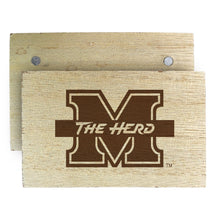 Load image into Gallery viewer, Marshall Thundering Herd Wooden 2&quot; x 3&quot; Fridge Magnet Officially Licensed Collegiate Product
