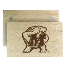 Load image into Gallery viewer, Maryland Terrapins Wooden 2&quot; x 3&quot; Fridge Magnet Officially Licensed Collegiate Product
