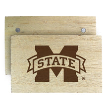 Load image into Gallery viewer, Mississippi State Bulldogs Wooden 2&quot; x 3&quot; Fridge Magnet Officially Licensed Collegiate Product
