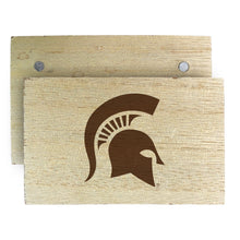 Load image into Gallery viewer, Michigan State Spartans Wooden 2&quot; x 3&quot; Fridge Magnet Officially Licensed Collegiate Product
