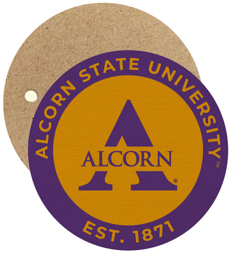 Alcorn State Braves Round Wooden 2.5