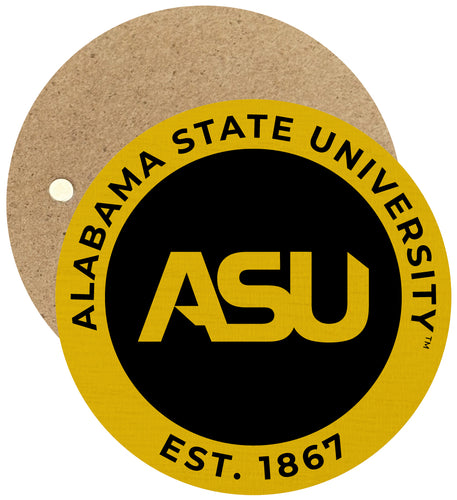 Alabama State University Round Wooden 2.5