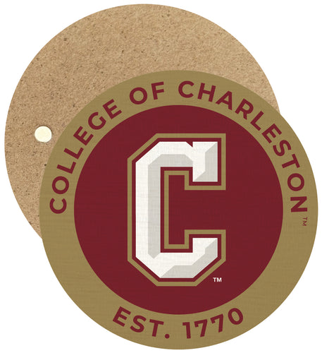 College of Charleston Round Wooden 2.5