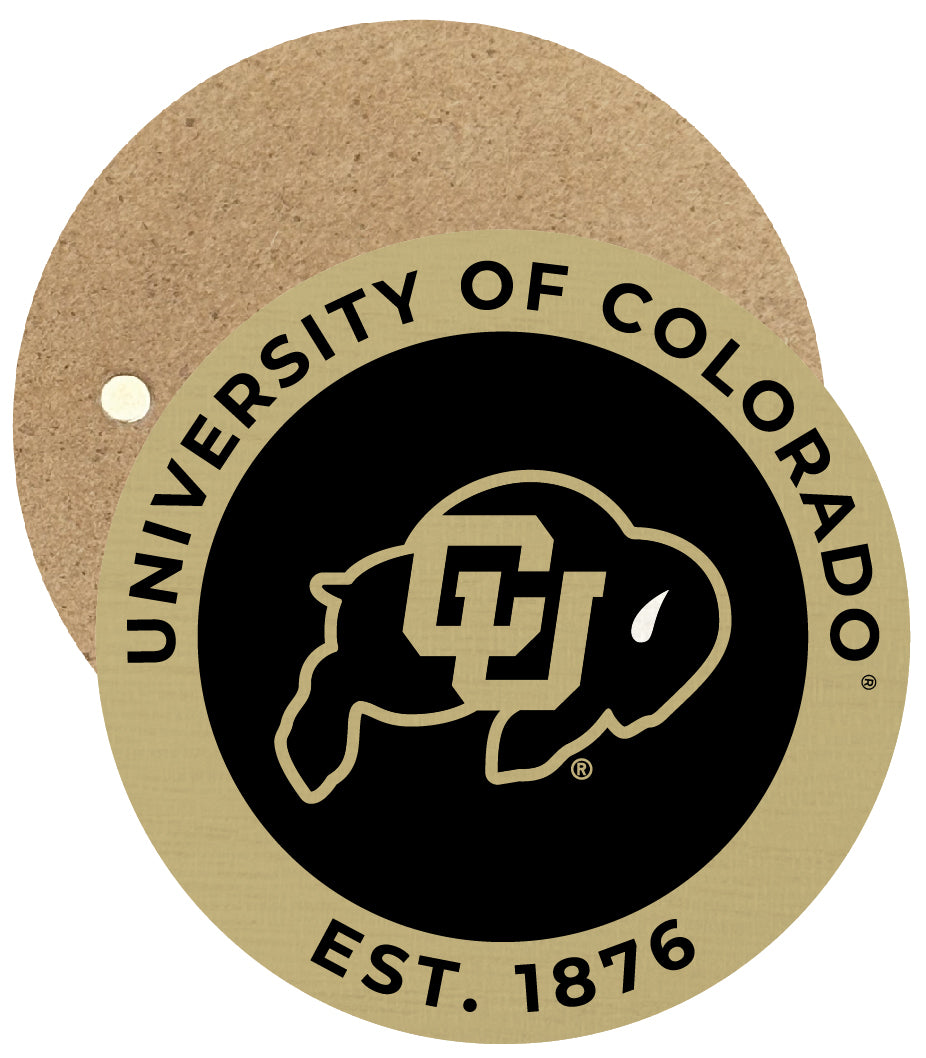 Colorado Buffaloes Round Wooden 2.5