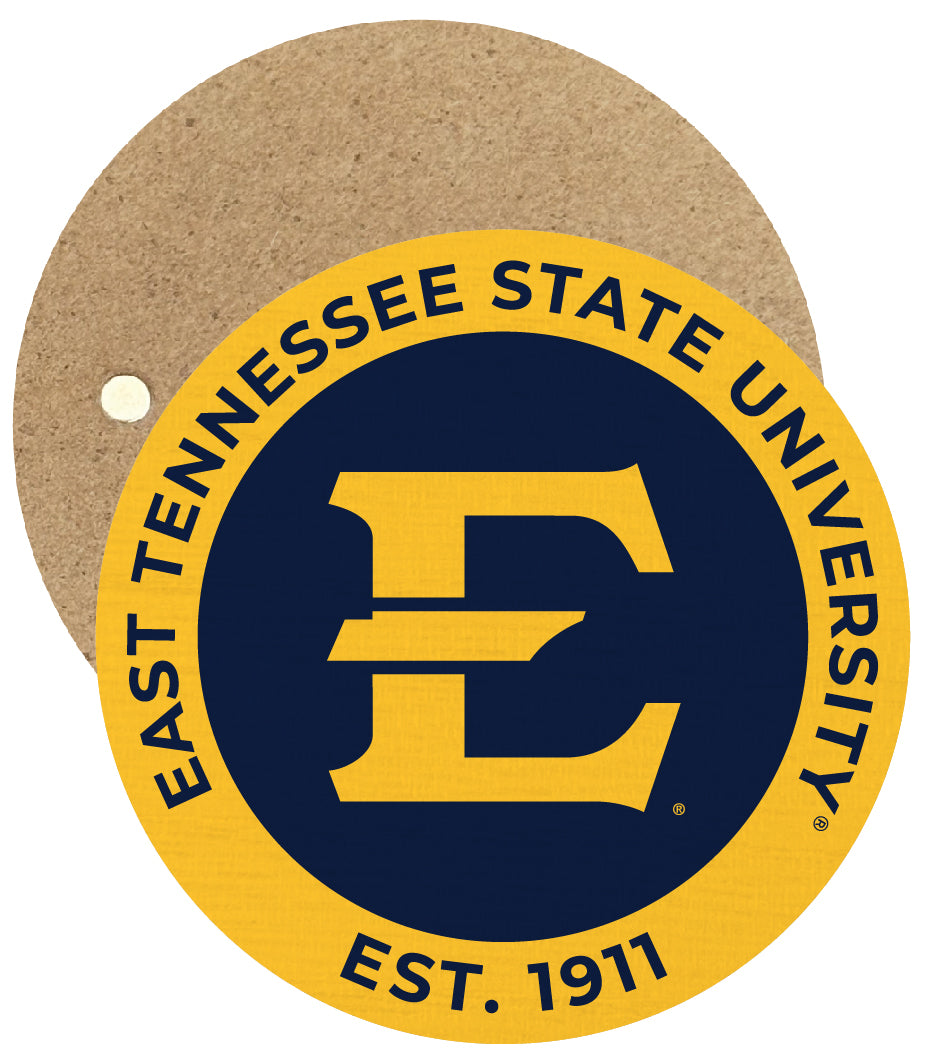 East Tennessee State University Round Wooden 2.5