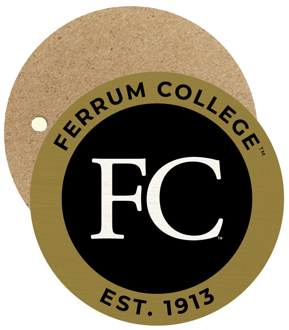 Ferrum College Round Wooden 2.5