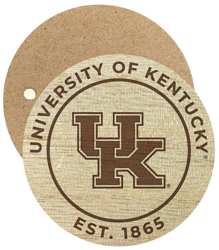 Kentucky Wildcats Engraved Round Wooden 2.5