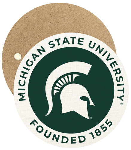 Michigan State Spartans Round Wooden 2.5