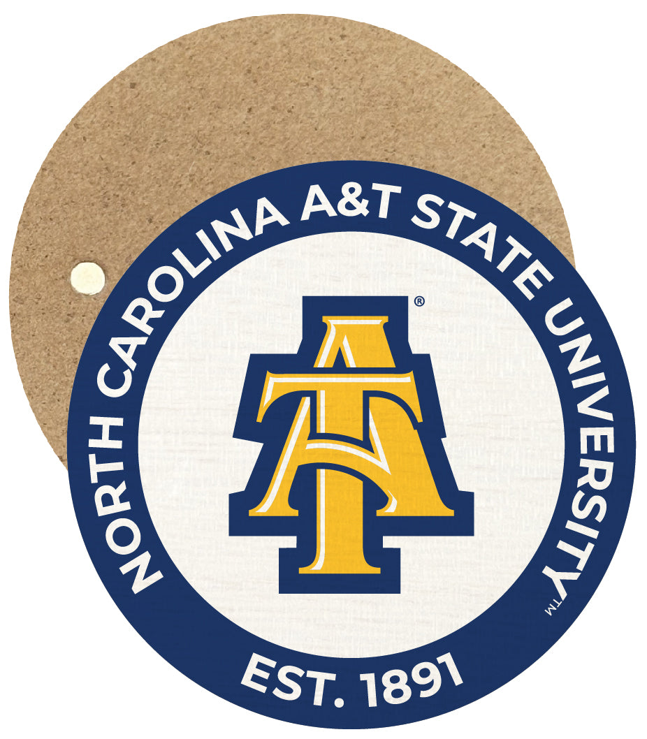 North Carolina A&T State Aggies Round Wooden 2.5