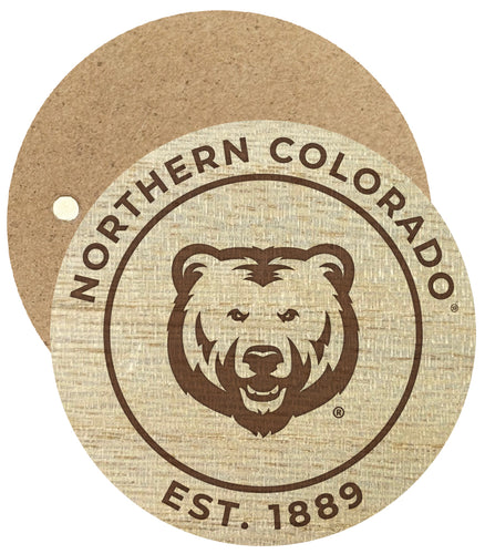 Northern Colorado Bears Engraved Round Wooden 2.5