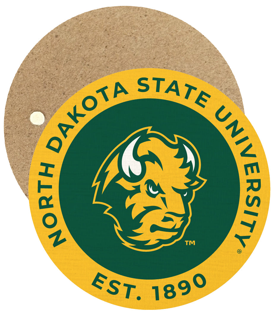 North Dakota State Bison Round Wooden 2.5