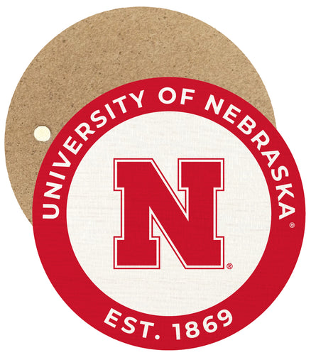 Nebraska Cornhuskers Round Wooden 2.5