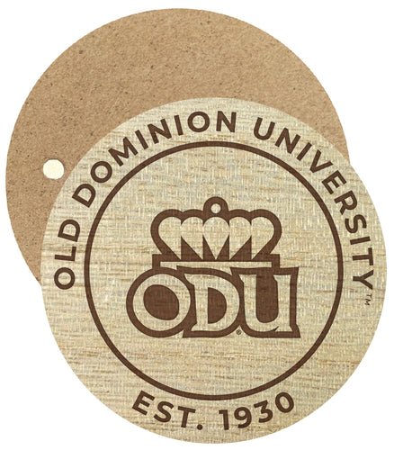 Old Dominion Monarchs Engraved Round Wooden 2.5