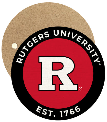 Rutgers Scarlet Knights Round Wooden 2.5