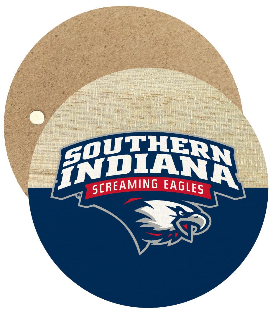 University of Southern Indiana Round Wooden 2.5