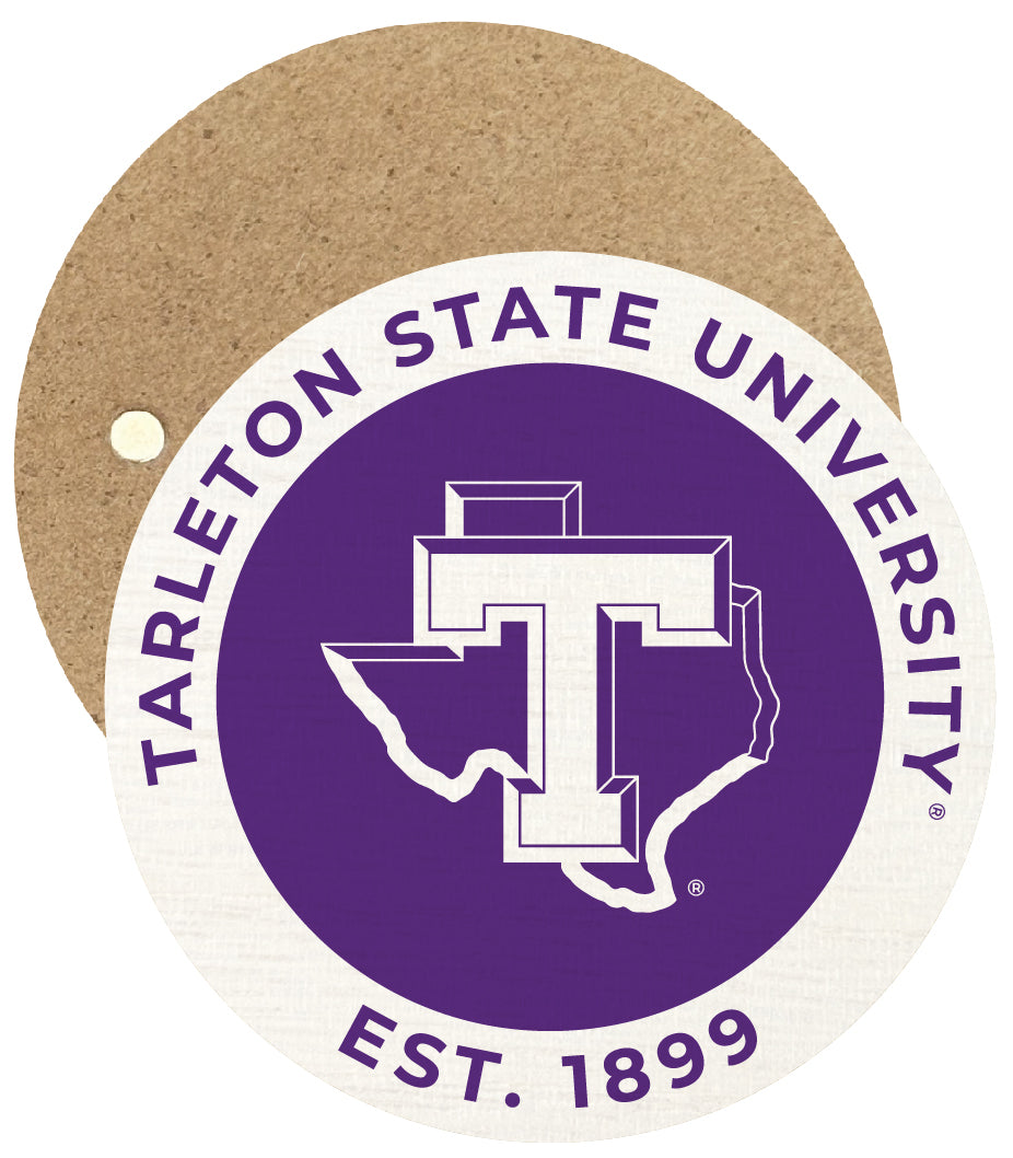 Tarleton State University Round Wooden 2.5