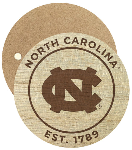 UNC Tar Heels Engraved Round Wooden 2.5