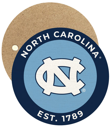 UNC Tar Heels Round Wooden 2.5